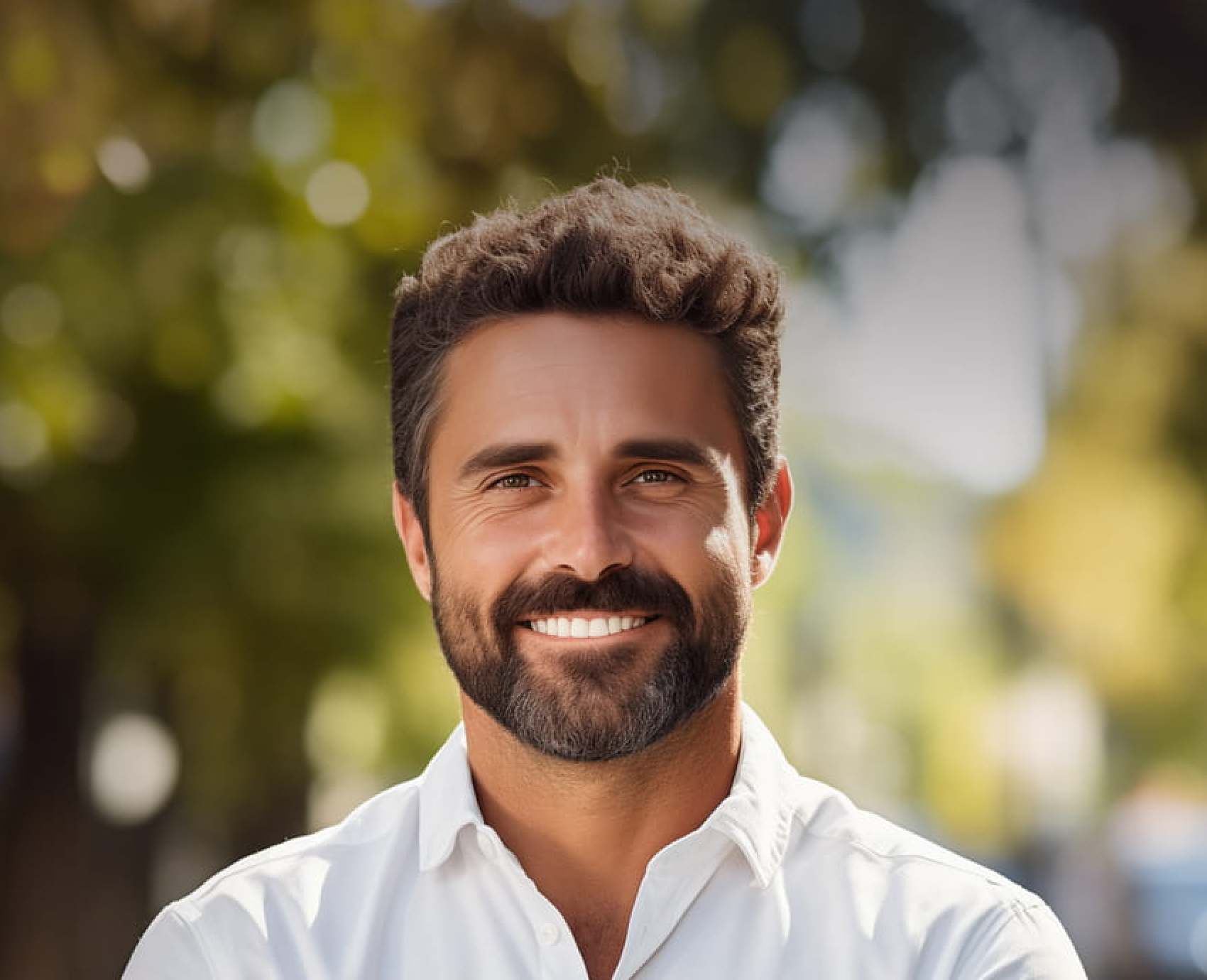Model Smiling